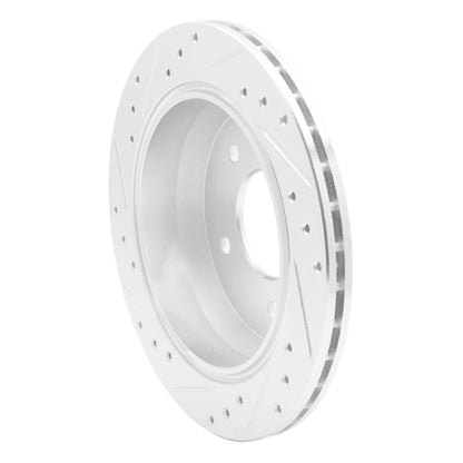 R1 Concepts R1 1994-1996 Chevrolet Commercial Chassis Rear Right Drilled & Slotted Silver Brake Rotor
