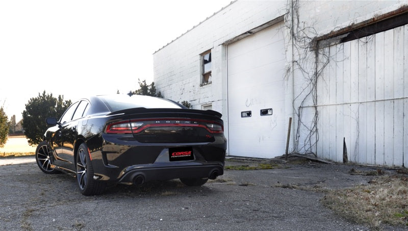 CORSA Performance Corsa 2015-2023 Dodge Charger SRT / Scat Pack / R/T 6.4L Black Sport Cat-Back Exhaust