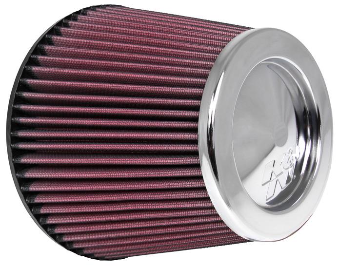 K&N Engineering K&N Universal Chrome Filter 6in Flange ID x 7.5in Base OD x 5in Top OD x 6in H