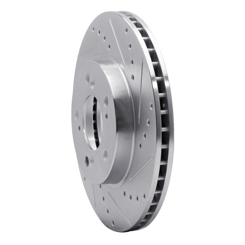 R1 Concepts R1 91-01 Acura Integra Front Right Drilled & Slotted Silver Brake Rotor
