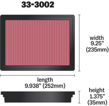 K&N Engineering K&N 12 Isuzu D-Max 2.5L L4 DSL Replacement Air Filter