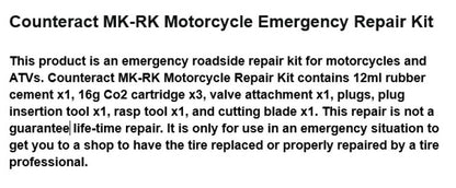 Counteract Motorcycle Emergency Repair Kit