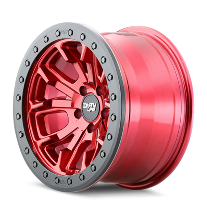 Dirty Life 9303 DT-1 17x9 / 5x127 BP / -12mm Offset / 78.1mm Hub Crimson Candy Red Wheel