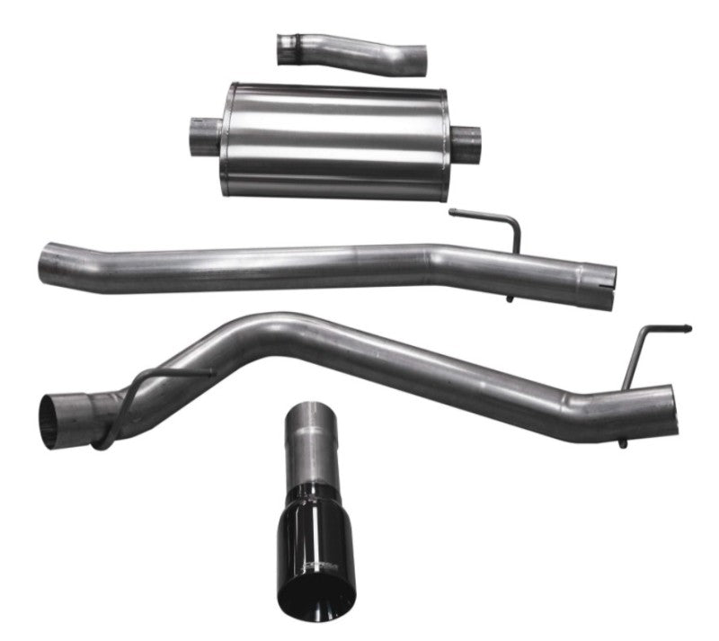 CORSA Performance Corsa 20-25 Jeep Gladiator JT 3.6L Single Side Exit Cat-Back Exhaust System w/ Single 4in Black Tip