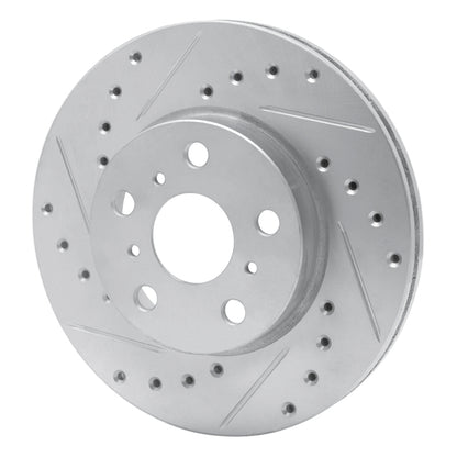 R1 Concepts R1 87-87 Toyota Camry Front Left Drilled & Slotted Silver Brake Rotor