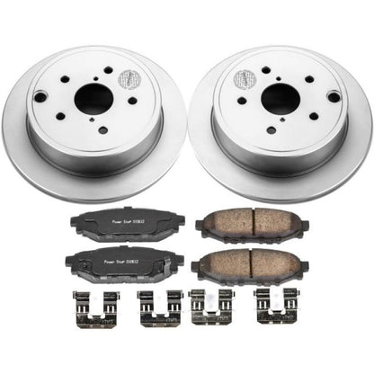 PowerStop Power Stop 15-19 Subaru WRX Rear Z17 Evolution Geomet Coated Brake Kit