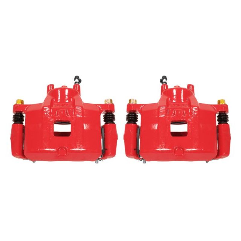 PowerStop Power Stop 07-12 Dodge Caliber Front Red Calipers w/Brackets - Pair
