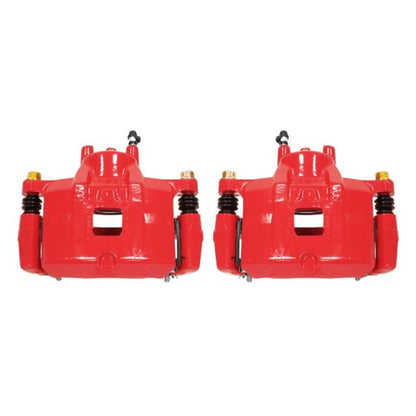 PowerStop Power Stop 07-12 Dodge Caliber Front Red Calipers w/Brackets - Pair
