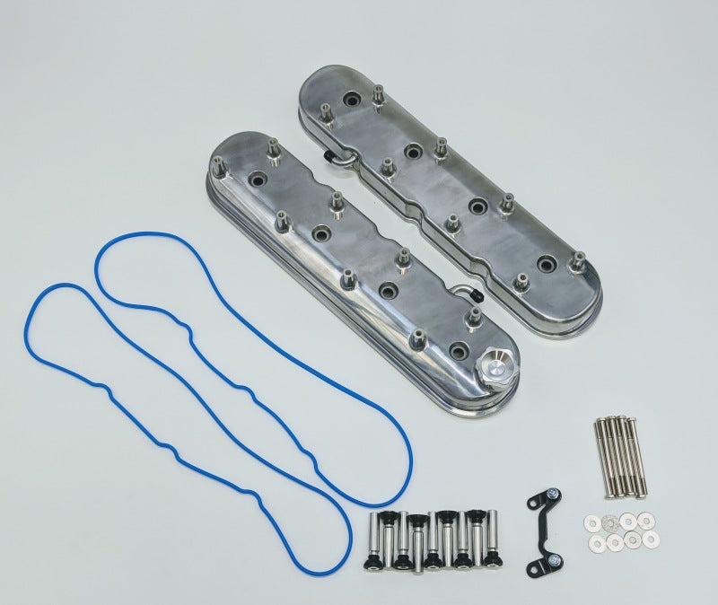 Granatelli Motor Sports Granatelli 96-22 GM LS Tall Valve Cover w/Integral Angled Coil Mounts - Polished (Pair)