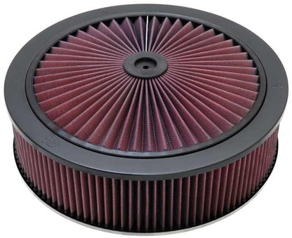 K&N Engineering K&N X-Stream Top Filter Black 14 inch OD 5.125 inch Neck Flange 5.875 inch H