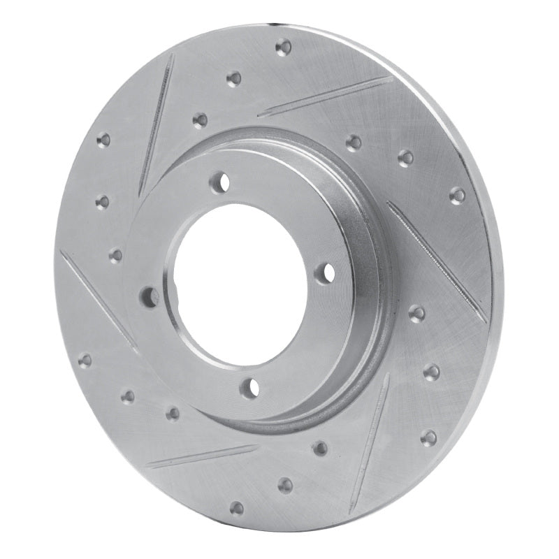 R1 Concepts R1 74-84 Ford COURIER (USA/Canada) Front Left Drilled & Slotted Silver Brake Rotor