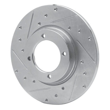 R1 Concepts R1 74-84 Ford COURIER (USA/Canada) Front Left Drilled & Slotted Silver Brake Rotor