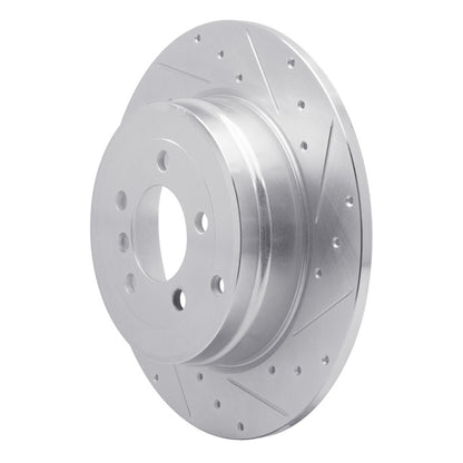 R1 Concepts R1 03-05 Land Rover Range Rover Rear Right Drilled & Slotted Silver Brake Rotor