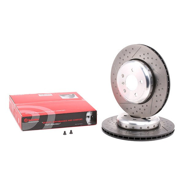 BREMBO TWO-PIECE DISCS LINE 09.C395.13 Brake Disc Internally Vented, Slotted / Perforated, Two-piece brake disc, Coated, High-carbon, with bolts/screws