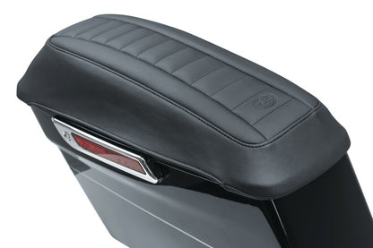 Mustang Motorcycle Mustang 08-21 Harley FL Touring Saddlebag Lid Covers Deluxe - Black