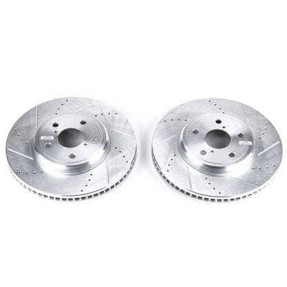 PowerStop Power Stop 01-06 Lexus LS430 Front Evolution Drilled & Slotted Rotors - Pair