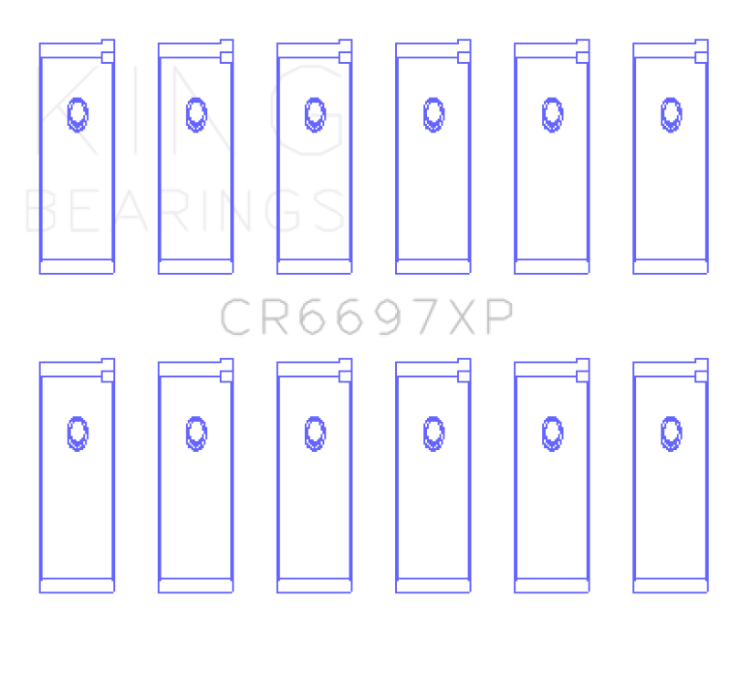 King Engine Bearings Nissan RB25/RB26 (Size 0.5) Performance Rod Bearing Set