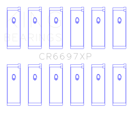 King Engine Bearings Nissan RB25/RB26 (Size 0.5) Performance Rod Bearing Set