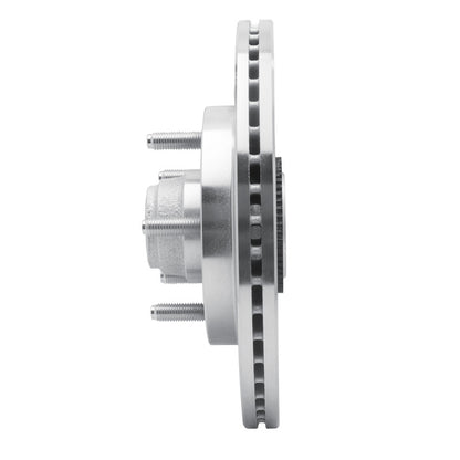 R1 Concepts R1 00-04 Ford F-150 RWD Front Right Drilled & Slotted Silver Brake Rotor
