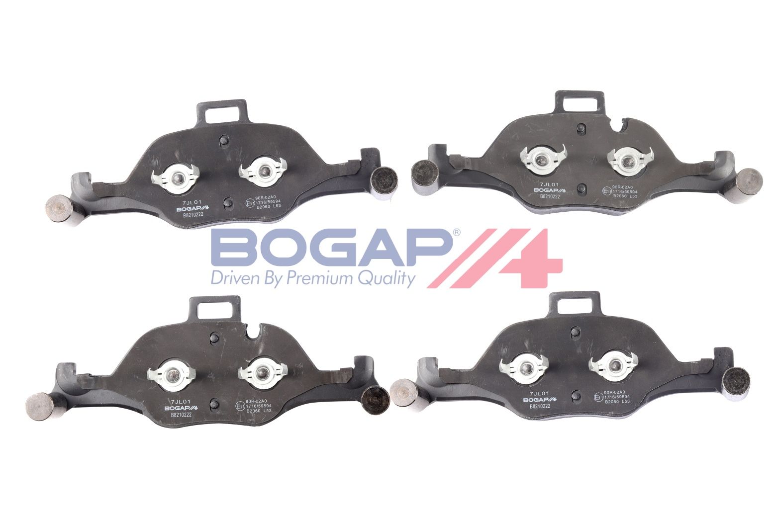 BOGAP B8210222 Brake Pad Set, Disc Brake