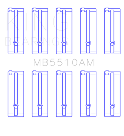 King Engine Bearings Mazda E3/E5/(Size +0.25mm) Main Bearing Set