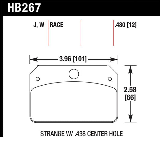 Hawk Performance Hawk DTC-30 Brake Pads for Strange Caliper w/ 0.438in Center Hole