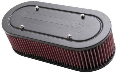 K&N Engineering K&N Custom Oval Racing Assembly Red 11.96in Inside Length / 5.22in Inside Width / 3.25in Filter H