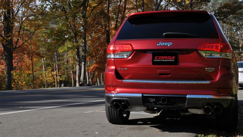 CORSA Performance Corsa 2014-2021 Jeep Grand Cherokee Summit Edition Black 2.5in Dual Rear Exit Cat-Back Exhaust