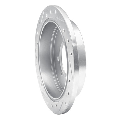 R1 Concepts R1 91-93 Hyundai SONATA Rear Right Drilled & Slotted Silver Brake Rotor