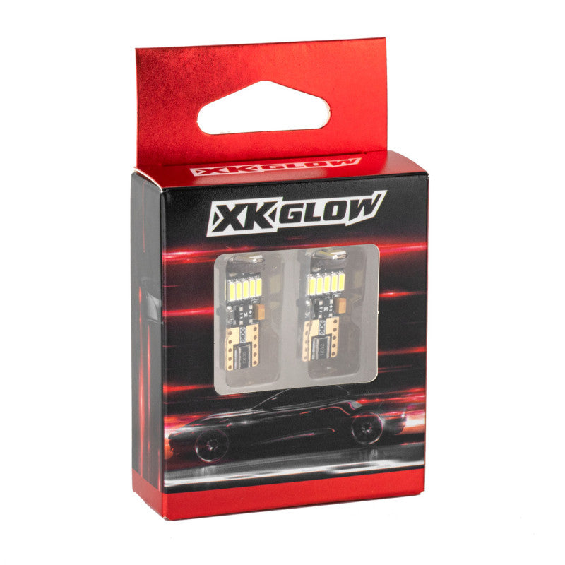 XKGLOW XK Glow Amber T10 194 Error Free Ultra Bright LED Bulb 2pc Set w/ Built-in Canbus