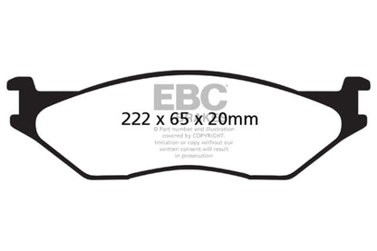 EBC 02-05 Ford Econoline E550 Yellowstuff Front Brake Pads