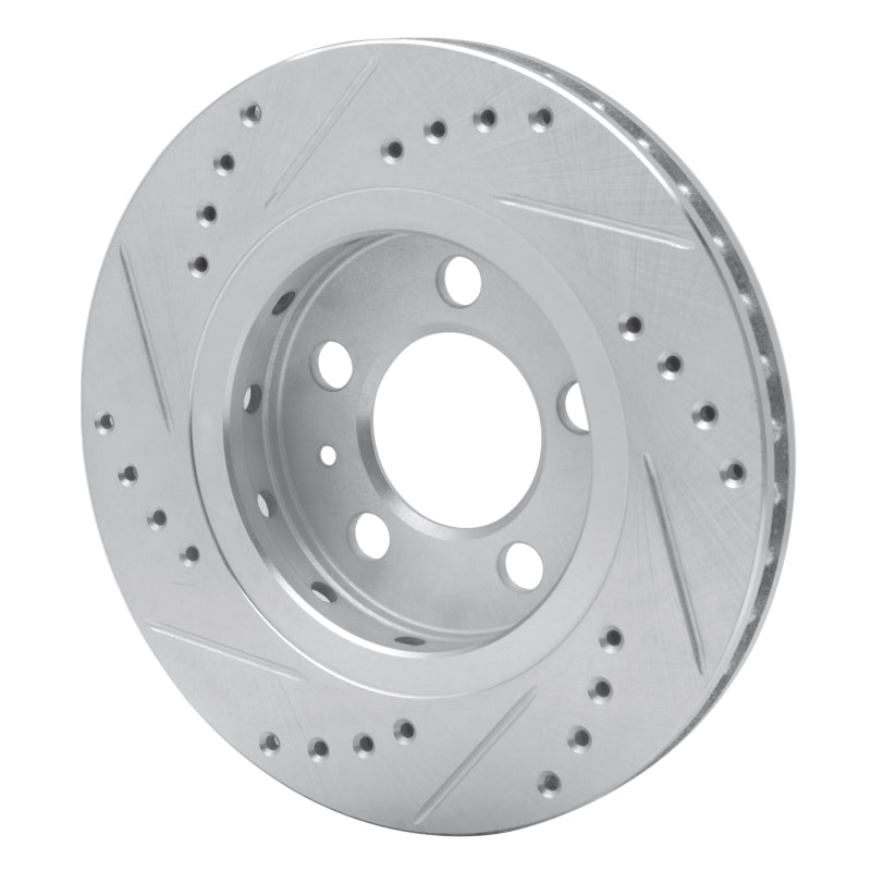 R1 Concepts R1 00-06 Audi TT Quattro Rear Right Drilled & Slotted Silver Brake Rotor