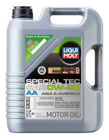LIQUI MOLY 5L Special Tec AA Motor Oil SAE 0W20