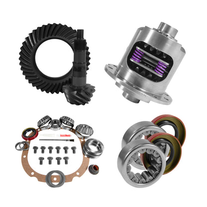 Yukon Gear & Axle Yukon 8.8in Ford 3.55 Rear Ring & Pinion Install Kit 31 Spline Positraction 2.99in Axle Bearings