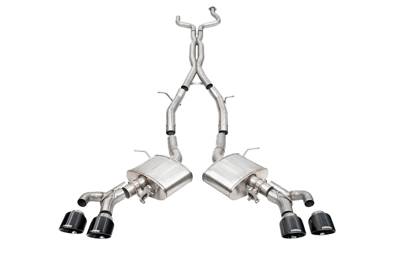CORSA Performance Corsa 22-25 Cadillac CT4 V Blackwing 3in Active Valve Cat-Back - 4.5in Black Tip