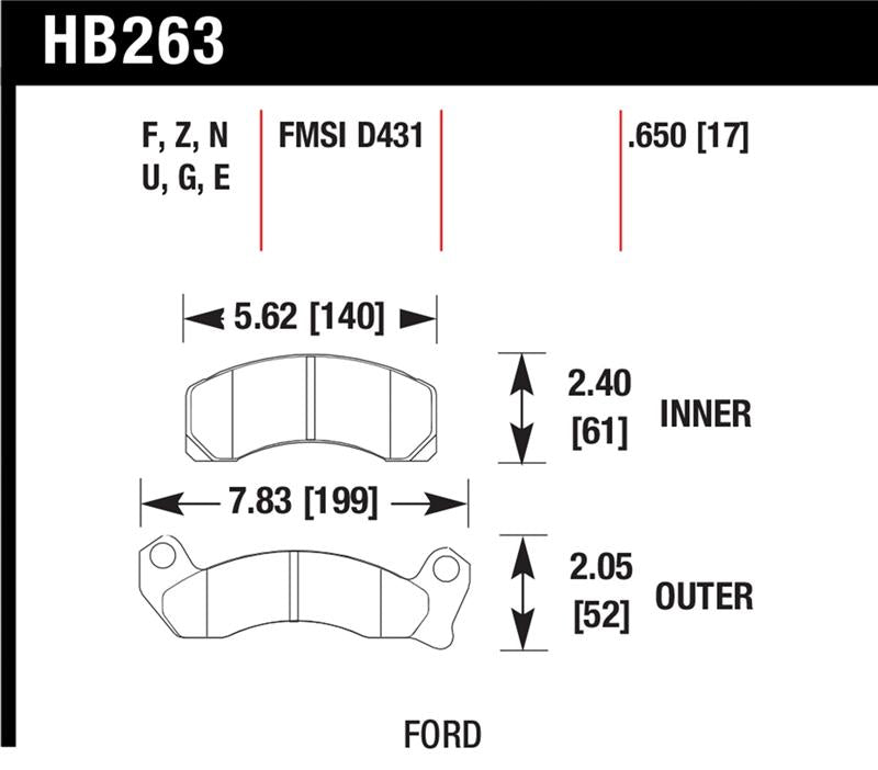 Hawk Performance Hawk HP+ Street Brake Pads