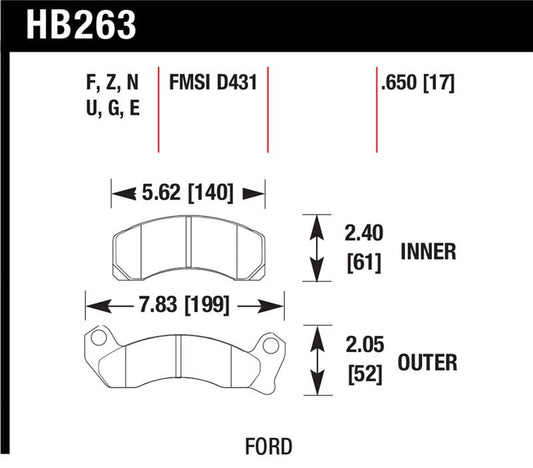 Hawk Performance Hawk HP+ Street Brake Pads