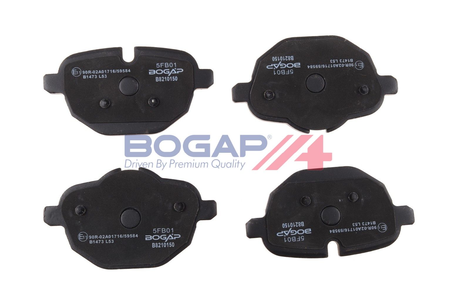 BOGAP B8210150 Brake Pad Set, Disc Brake