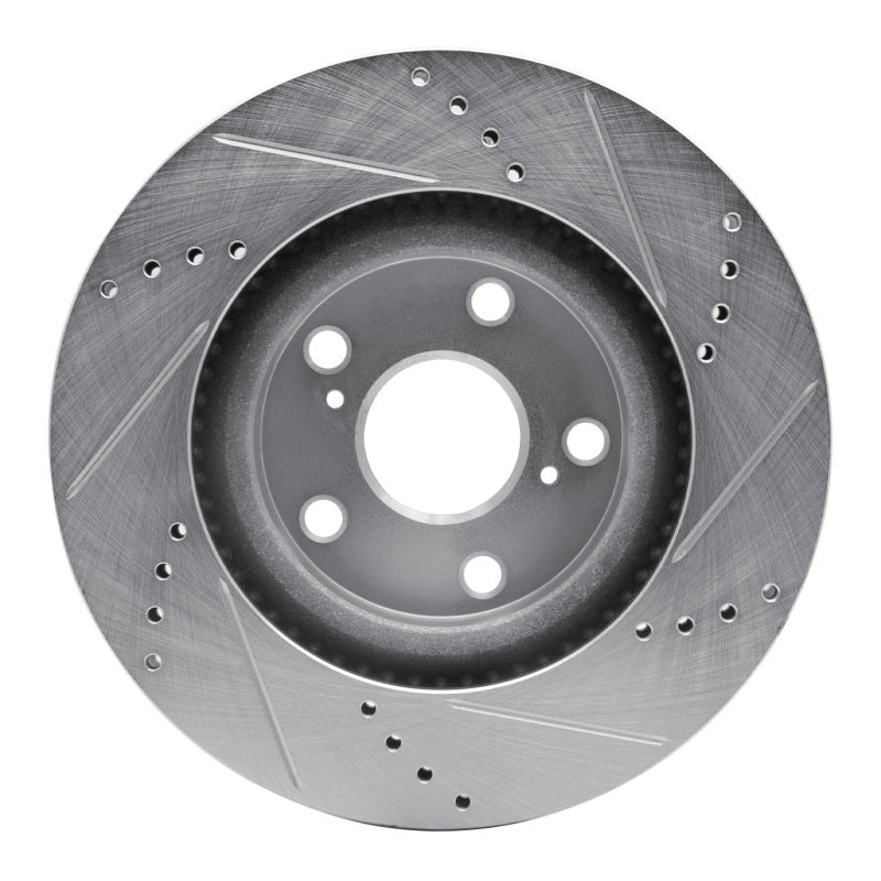 R1 Concepts R1 15-26 BMW 228I Gran Coupe Front Left Drilled & Slotted Silver Brake Rotor