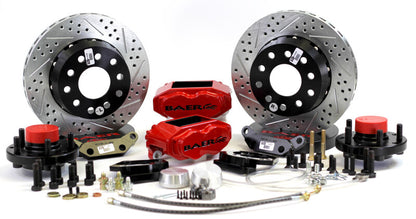 Baer Brakes 58-70 Chevrolet Biscayne STD Studs 11in SS4+ Front SDZ Brake Kit - Comp Yellow
