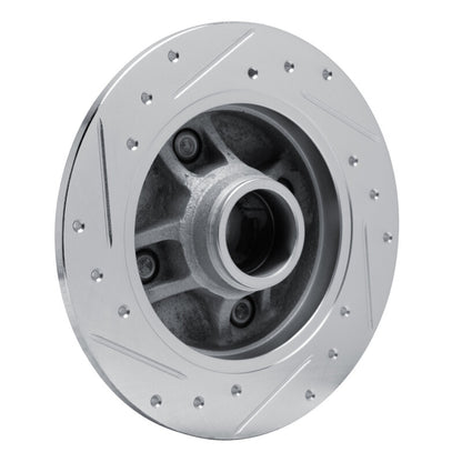R1 Concepts R1 88-88 Nissan Maxima Rear Right Drilled & Slotted Silver Brake Rotor