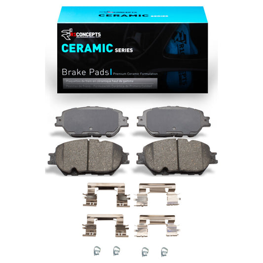 R1 Concepts R1 06-15 Lexus GS300 Front Ceramic Brake Pads & Hardware Kit