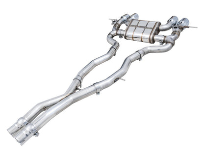 AWE Tuning SwitchPath Cat-Back Exhaust for BMW G8X M3/M4 - Chrome Silver Tips
