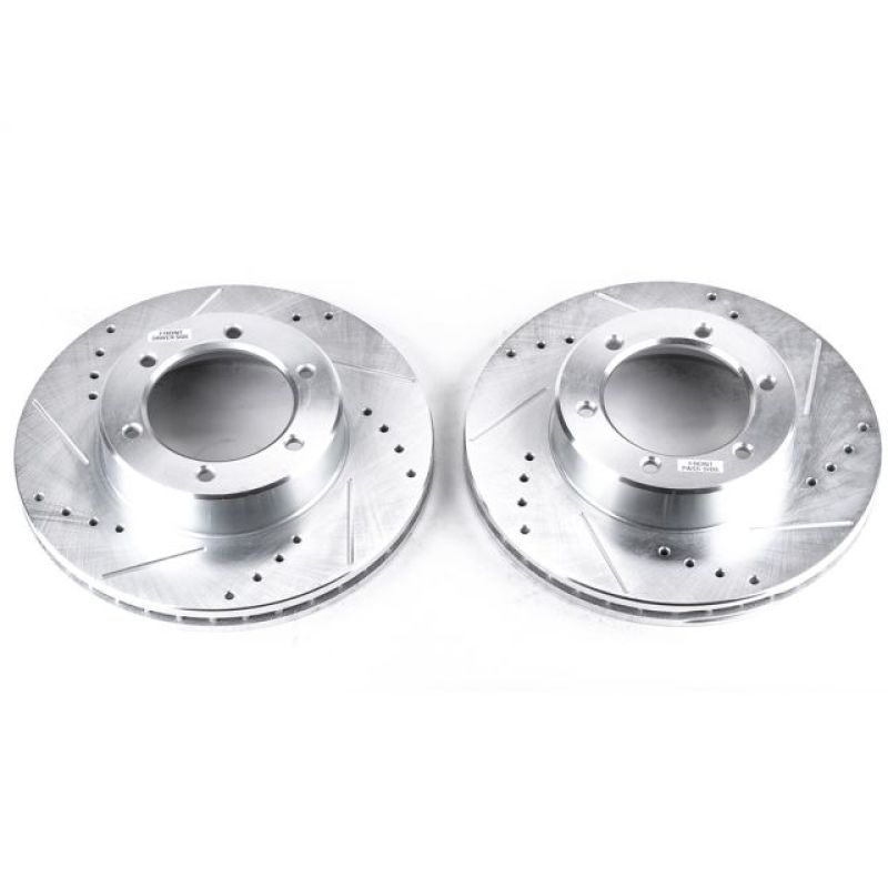 PowerStop Power Stop 91-96 Toyota 4Runner Front Evolution Drilled & Slotted Rotors - Pair