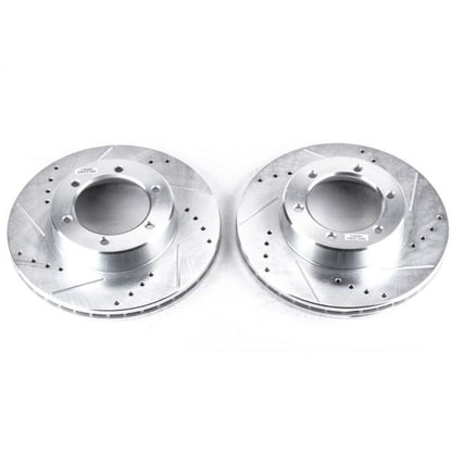 PowerStop Power Stop 91-96 Toyota 4Runner Front Evolution Drilled & Slotted Rotors - Pair