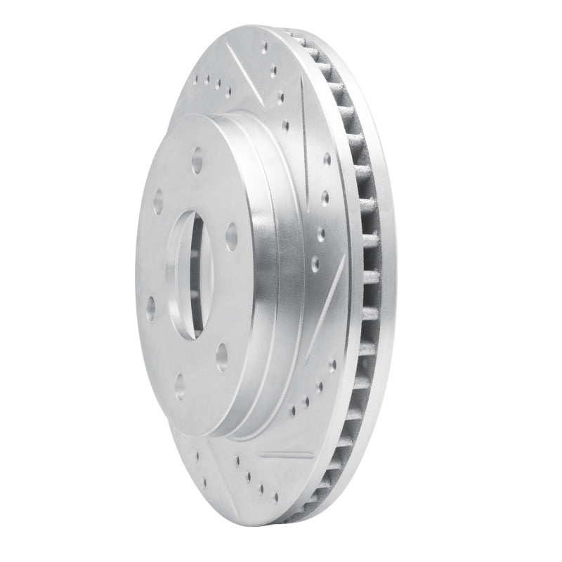 R1 Concepts R1 91-96 Dodge DAKOTA RWD Front Right Drilled & Slotted Silver Brake Rotor
