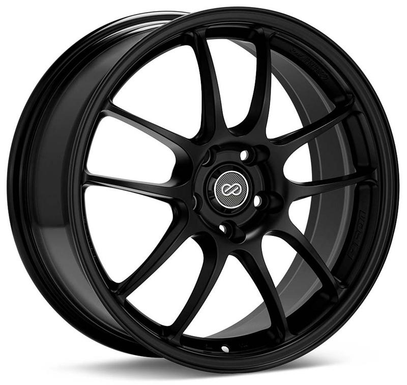 Enkei PF01 18x8.5 5x100 48mm offset 75mm Bore Dia Black Wheel