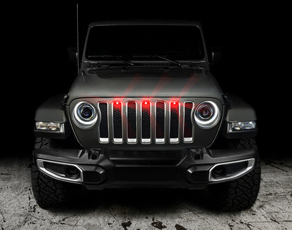 ORACLE Lighting Oracle Pre-Runner Style LED Grille Kit for Jeep Wrangler JL - Red