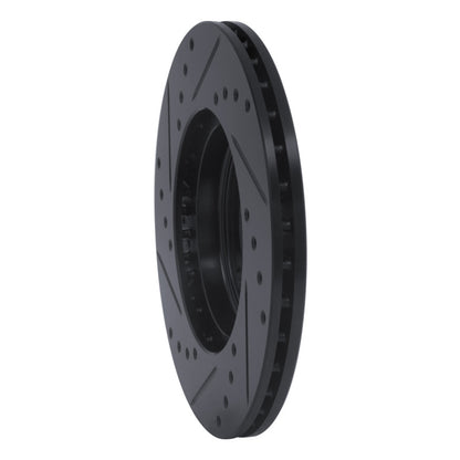 R1 Concepts R1 86-08 Volkswagen DERBY (Mexico) Front Right Drilled & Slotted Black Brake Rotor