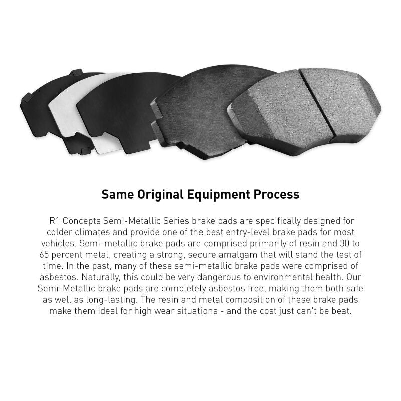 R1 Concepts R1 18-25 Volvo V60 Front Semi Met Brake Pads